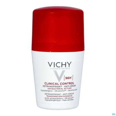 Vichy Deodorant Antitranspirant/roll-on Clinical Contr 96h 50ml, A-Nr.: 5571575 - 01