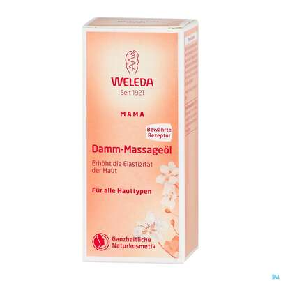 Sie sehen eine Packung Weleda Damm-massageoel 50ml, Produktbild: 03 Weleda Damm-massageoel 50ml, A-Nr.: 2572870 - 03