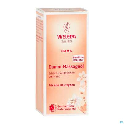 Sie sehen eine Packung Weleda Damm-massageoel 50ml, Produktbild: 04 Weleda Damm-massageoel 50ml, A-Nr.: 2572870 - 04