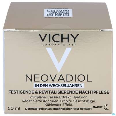 Sie sehen eine Packung Vichy Neovadiol In Den Wechseljahren Nacht 50ml, Produktbild: 01 Vichy Neovadiol In Den Wechseljahren Nacht 50ml, A-Nr.: 5428381 - 01