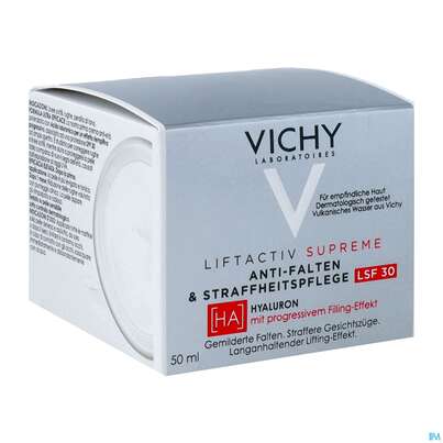 Sie sehen eine Packung Vichy Liftactiv/supreme Anti-falten Lsf30 Straffheitspflege 50ml, Produktbild: 07 Vichy Liftactiv/supreme Anti-falten Lsf30 Straffheitspflege 50ml, A-Nr.: 5304874 - 07
