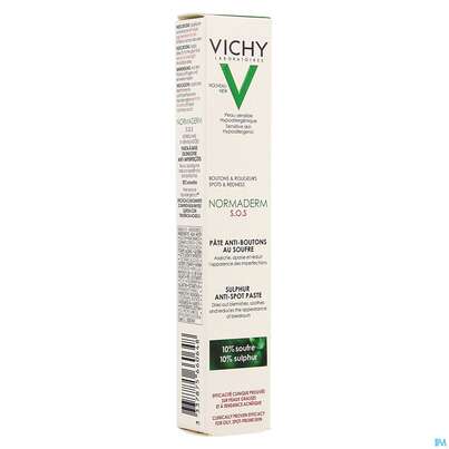 Sie sehen eine Packung Vichy Normaderm/phytosolution Anti-pickel Sulfur Paste 20ml, Produktbild: 02 Vichy Normaderm/phytosolution Anti-pickel Sulfur Paste 20ml, A-Nr.: 5304845 - 02