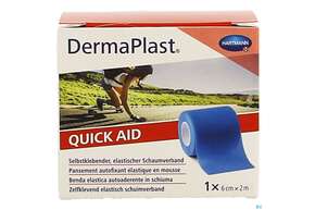 Sie sehen eine Packung Dermaplast Quickaid 2mx 6cm Blau 1st, Produktbild: 01 Dermaplast Quickaid 2mx 6cm Blau 1st, A-Nr.: 4938950 - 01