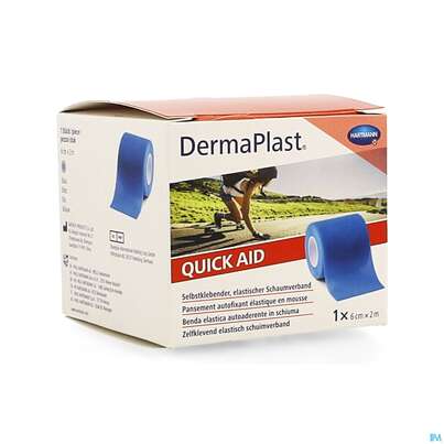 Sie sehen eine Packung Dermaplast Quickaid 2mx 6cm Blau 1st, Produktbild: 04 Dermaplast Quickaid 2mx 6cm Blau 1st, A-Nr.: 4938950 - 04