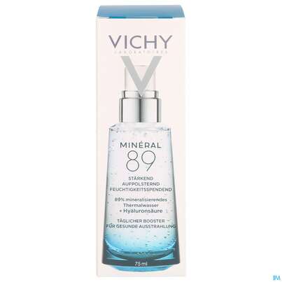 Sie sehen eine Packung Vichy Mineral 89 Feuchtigkeitspflege 75ml, Produktbild: 01 Vichy Mineral 89 Feuchtigkeitspflege 75ml, A-Nr.: 5182129 - 01