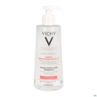 Sie sehen eine Packung Vichy Purete Thermale Mineral Mizellenfluid Empfindliche Haut 400ml, Produktbild: 03 Vichy Purete Thermale Mineral Mizellenfluid Empfindliche Haut 400ml, A-Nr.: 5178866 - 03