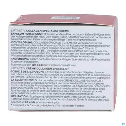 Vichy Liftactiv Collagen/specialist Alle Hauttypen 50ml, A-Nr.: 4870407 - 08
