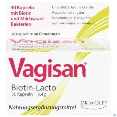 Vagisan Kapseln Milchsaeure +biotin 30st, A-Nr.: 4404094 - 01