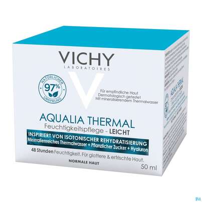 Sie sehen eine Packung Vichy Aqualia/thermal/leicht Feuchtigkeitspflege Dynamisch Normale Hauttiege 50ml, Produktbild: 03 Vichy Aqualia/thermal/leicht Feuchtigkeitspflege Dynamisch Normale Hauttiege 50ml, A-Nr.: 4838059 - 03