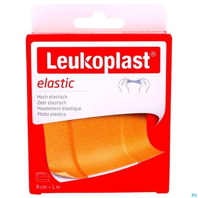Sie sehen eine Packung Wundpflaster Leukoplast/elastic 1mx 8cm 7321904 1st, Produktbild: 01 Wundpflaster Leukoplast/elastic 1mx 8cm 7321904 1st, A-Nr.: 4368636 - 01