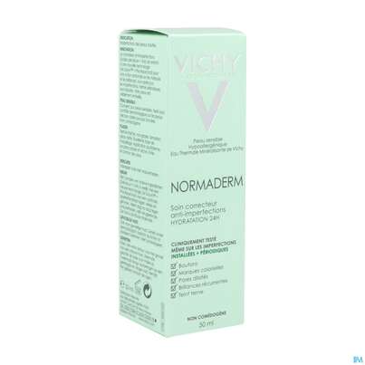Sie sehen eine Packung Vichy Normaderm 24h Feuchtigkeitspflege 50ml, Produktbild: 02 Vichy Normaderm 24h Feuchtigkeitspflege 50ml, A-Nr.: 4357472 - 02