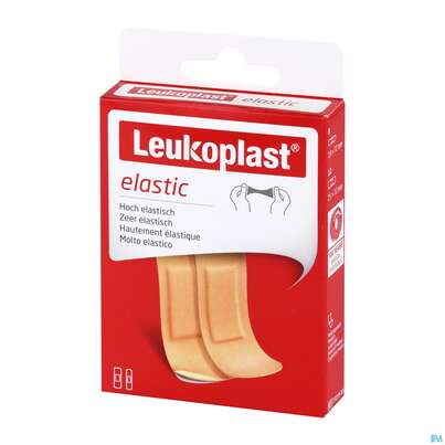 Sie sehen eine Packung Wundpflaster Leukoplast/elastic Strips 2 Groessen 73219 20st, Produktbild: 02 Wundpflaster Leukoplast/elastic Strips 2 Groessen 73219 20st, A-Nr.: 4368642 - 02