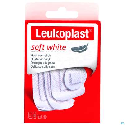 Sie sehen eine Packung Wundpflaster Leukoplast/soft Strips 4 Groessen 73218 30st, Produktbild: 01 Wundpflaster Leukoplast/soft Strips 4 Groessen 73218 30st, A-Nr.: 4369191 - 01