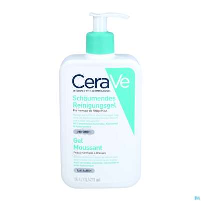 Sie sehen eine Packung Cerave Schäumendes Reinigungsgel 473ml, Produktbild: 03 Cerave Schäumendes Reinigungsgel 473ml, A-Nr.: 4802021 - 03