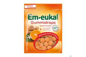 Em-eukal Gummidrops Zuckerhaltig Ingwer Orange 90g, A-Nr.: 4335269 - 01