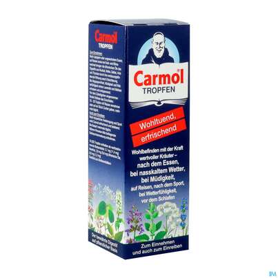 Sie sehen eine Packung Carmol Tropfen 40ml, Produktbild: 02 Carmol Tropfen 40ml, A-Nr.: 5005775 - 02