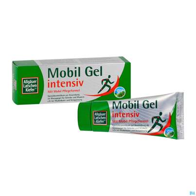 Sie sehen eine Packung Allgäuer Latschenkiefer Mobil Gel Intensiv 100ml, Produktbild: 03 Allgäuer Latschenkiefer Mobil Gel Intensiv 100ml, A-Nr.: 3832758 - 03