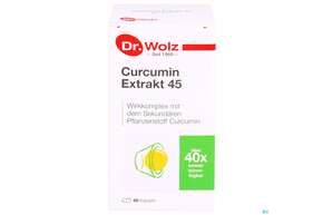 Curcumin Kapseln Extrakt 45 Dr.wolz Nr 60553 90st, A-Nr.: 4289983 - 01