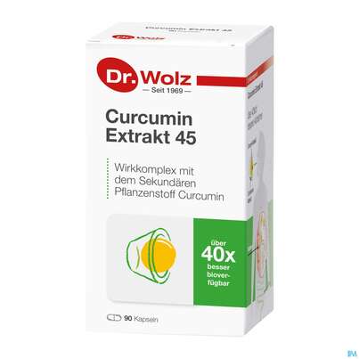 Curcumin Kapseln Extrakt 45 Dr.wolz Nr 60553 90st, A-Nr.: 4289983 - 04