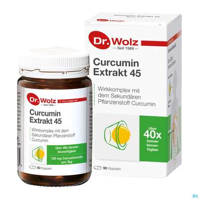Curcumin Kapseln Extrakt 45 Dr.wolz Nr 60553 90st, A-Nr.: 4289983 - 06
