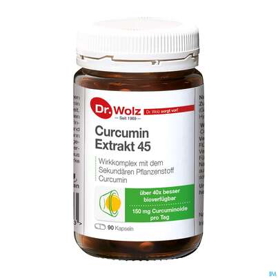 Curcumin Kapseln Extrakt 45 Dr.wolz Nr 60553 90st, A-Nr.: 4289983 - 08