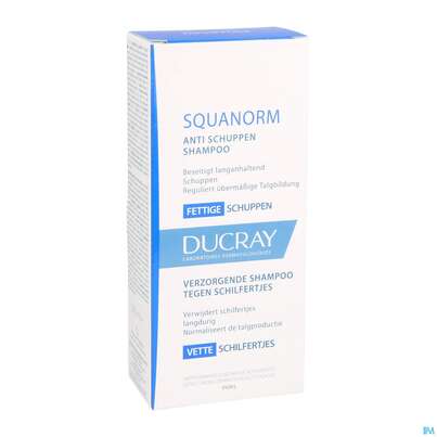 Sie sehen eine Packung Ducray Squanorm Antischuppen-shampoo Fettige Schuppen 200ml, Produktbild: 03 Ducray Squanorm Antischuppen-shampoo Fettige Schuppen 200ml, A-Nr.: 4286447 - 03