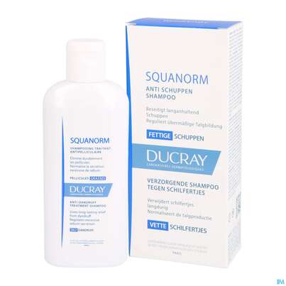 Sie sehen eine Packung Ducray Squanorm Antischuppen-shampoo Fettige Schuppen 200ml, Produktbild: 04 Ducray Squanorm Antischuppen-shampoo Fettige Schuppen 200ml, A-Nr.: 4286447 - 04