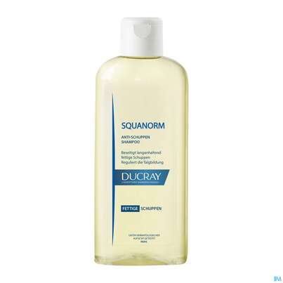 Sie sehen eine Packung Ducray Squanorm Antischuppen-shampoo Fettige Schuppen 200ml, Produktbild: 06 Ducray Squanorm Antischuppen-shampoo Fettige Schuppen 200ml, A-Nr.: 4286447 - 06
