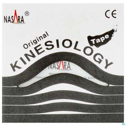 Sie sehen eine Packung Tape Kinesio/original Nasara 5mx 5cm Schwarz 1st, Produktbild: 01 Tape Kinesio/original Nasara 5mx 5cm Schwarz 1st, A-Nr.: 4127128 - 01