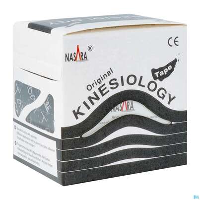 Sie sehen eine Packung Tape Kinesio/original Nasara 5mx 5cm Schwarz 1st, Produktbild: 02 Tape Kinesio/original Nasara 5mx 5cm Schwarz 1st, A-Nr.: 4127128 - 02