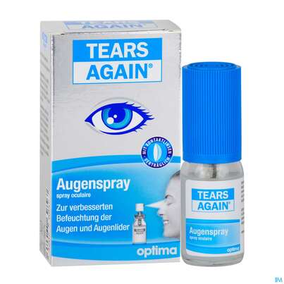 Sie sehen eine Packung Tears Again Augenspray -optima 10ml, Produktbild: 06 Tears Again Augenspray -optima 10ml, A-Nr.: 3726022 - 06