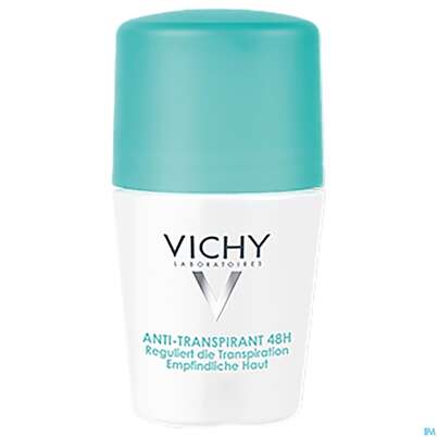 Sie sehen eine Packung Vichy Deo/roll-on 48h 50ml, Produktbild: 01 Vichy Deo/roll-on 48h 50ml, A-Nr.: 3724419 - 01