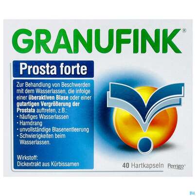 Sie sehen eine Packung Granufink Hartkapseln Prosta Forte 40st, Produktbild: 01 Granufink Hartkapseln Prosta Forte 40st, A-Nr.: 4227427 - 01