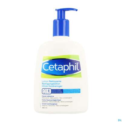 Sie sehen eine Packung Cetaphil Reinigungslotion 460ml, Produktbild: 03 Cetaphil Reinigungslotion 460ml, A-Nr.: 3676123 - 03