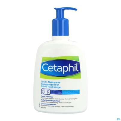 Sie sehen eine Packung Cetaphil Reinigungslotion 460ml, Produktbild: 04 Cetaphil Reinigungslotion 460ml, A-Nr.: 3676123 - 04