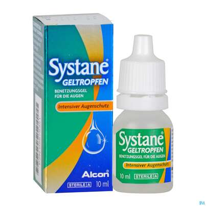 Sie sehen eine Packung Augentropfen Systane/benetzungstropfen Gel 10ml, Produktbild: 04 Augentropfen Systane/benetzungstropfen Gel 10ml, A-Nr.: 4020850 - 04