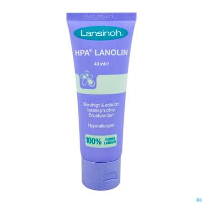 Sie sehen eine Packung Lansinoh Salbe Hypoallergen 40ml, Produktbild: 01 Lansinoh Salbe Hypoallergen 40ml, A-Nr.: 4012201 - 01