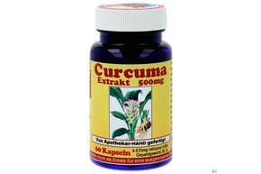 Curcuma Kapseln 500mg Extrakt 60st, A-Nr.: 4171773 - 01