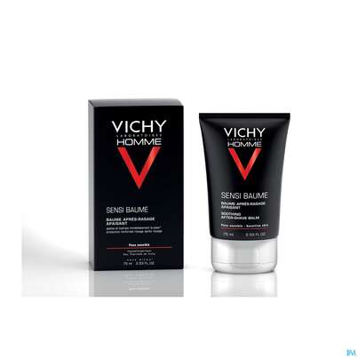 Sie sehen eine Packung Vichy Homme Sensi/balsam/ca 75ml, Produktbild: 06 Vichy Homme Sensi/balsam/ca 75ml, A-Nr.: 3595838 - 06
