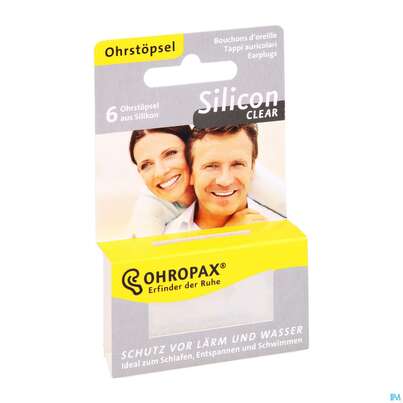 Ohrenschutz Ohropax/clear Silicon G.laerm/wasser/wind Farbl 6st, A-Nr.: 3967375 - 03