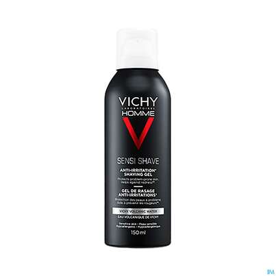 Sie sehen eine Packung Rasiercreme,-seife,-wasser Vichy Homme Rasiergel Anti-hautirritierend 150ml, Produktbild: 02 Rasiercreme,-seife,-wasser Vichy Homme Rasiergel Anti-hautirritierend 150ml, A-Nr.: 3595867 - 02