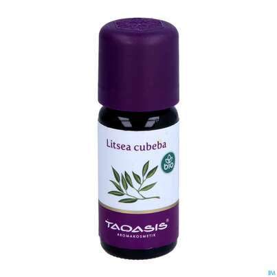 Sie sehen eine Packung Taoasis Litsea Cubeba Öl Bio 10ml 10ml, Produktbild: 01 Taoasis Litsea Cubeba Öl Bio 10ml 10ml, A-Nr.: 3495025 - 01