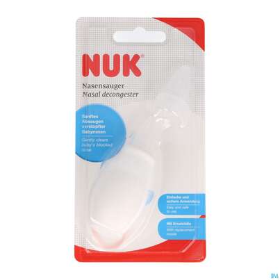 Sie sehen eine Packung Nuk Nasensauger 4008600283386 10256 1st, Produktbild: 01 Nuk Nasensauger 4008600283386 10256 1st, A-Nr.: 2392493 - 01
