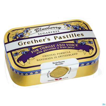 Grether's Pastilles Blueberry Zuckerfrei 110g, A-Nr.: 3869721 - 01