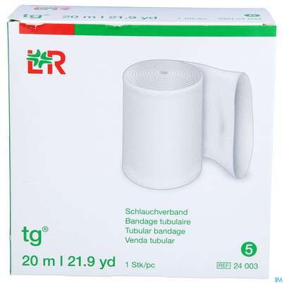 Sie sehen eine Packung Schlauchverband Tg Gr 5 5,5cm Arm,unter- Schenkel,ki.bein 20m, Produktbild: 01 Schlauchverband Tg Gr 5 5,5cm Arm,unter- Schenkel,ki.bein 20m, A-Nr.: 1243868 - 01