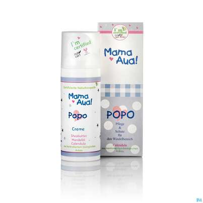 Sie sehen eine Packung Mama-aua Creme Popo Natur 50ml, Produktbild: 03 Mama-aua Creme Popo Natur 50ml, A-Nr.: 3841556 - 03