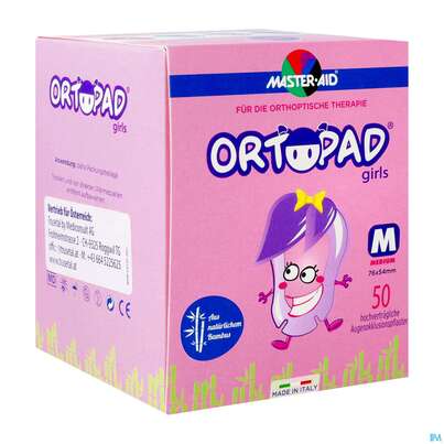 Sie sehen eine Packung Augenokklusionspflaster Ortopad For Girls Medium 50st, Produktbild: 02 Augenokklusionspflaster Ortopad For Girls Medium 50st, A-Nr.: 3052960 - 02