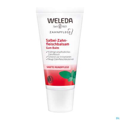 Sie sehen eine Packung Weleda Salbei Zahnfleisch Balsam Tb 30ml, Produktbild: 02 Weleda Salbei Zahnfleisch Balsam Tb 30ml, A-Nr.: 1805384 - 02
