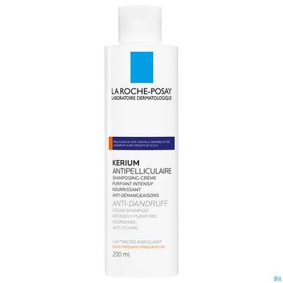 Sie sehen eine Packung Shampoon La Roche Posay Kerium Creme-trock.schuppen 200ml, Produktbild: 01 Shampoon La Roche Posay Kerium Creme-trock.schuppen 200ml, A-Nr.: 3014014 - 01