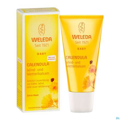 Sie sehen eine Packung Weleda Calendula Wind & Wetter Balsam 30ml, Produktbild: 06 Weleda Calendula Wind & Wetter Balsam 30ml, A-Nr.: 3015077 - 06
